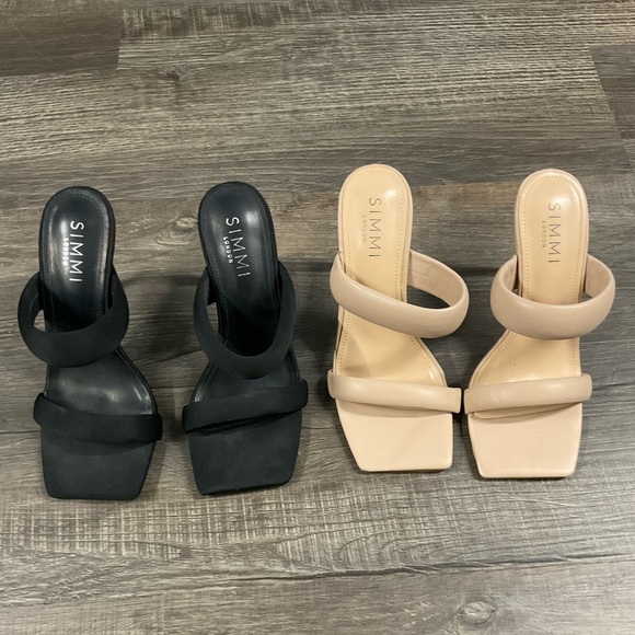 Simmi London Wide Fit Skye Padded Mules Size 6 - Picture 10 of 10